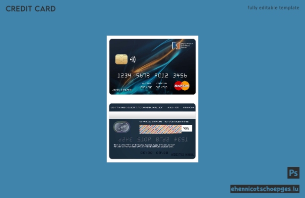 Beispielvorschau der Mastercard der Botswana Savings Bank